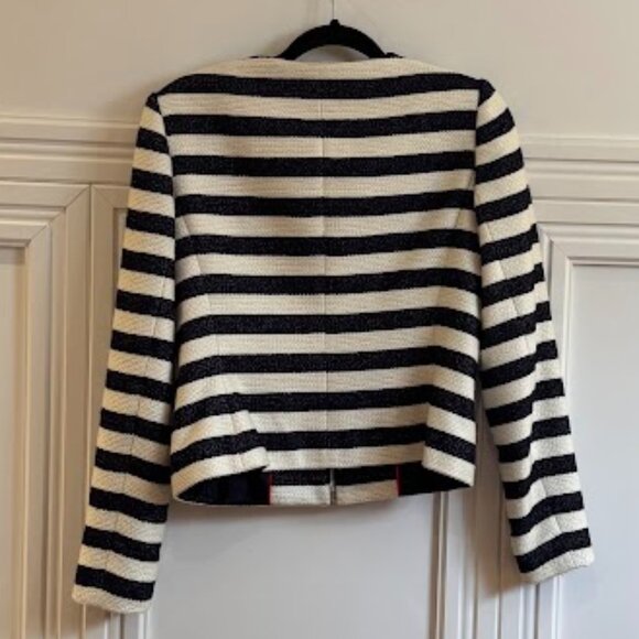 Karl Lagerfeld Striped Jacket - Size 10 - Picture 2 of 6